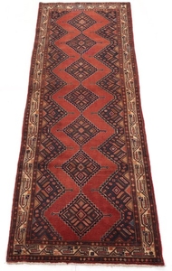 Semi-Antique Hand-Knotted Malayer Runner