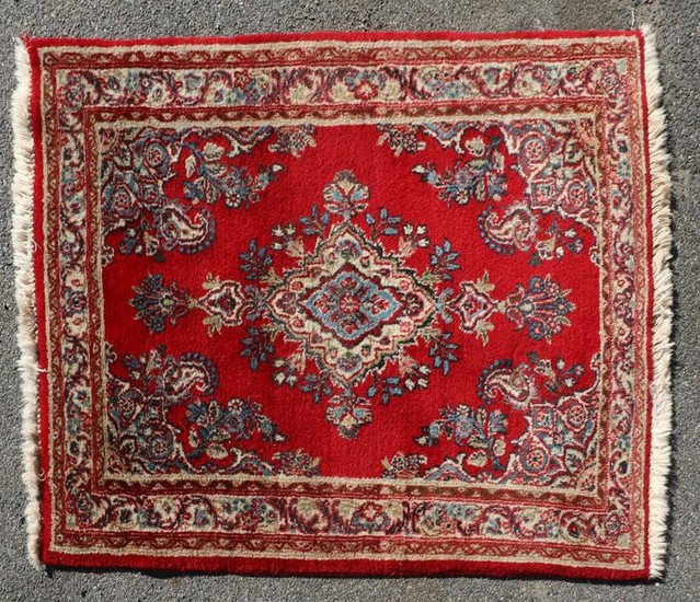 Semi Antique Persian Kazvin Rug
