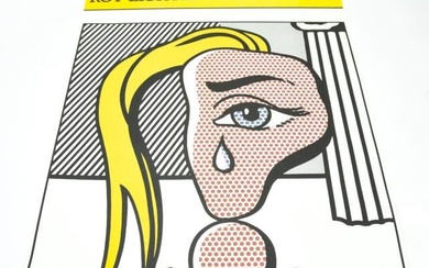 Signed Lichtenstein Girl with Tear III Lithograph
