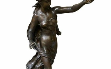 Signed Mathurin Moreau (French, 1822-1912) Bronze