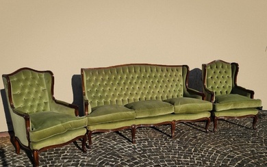 Sofa - Textiles, Wood