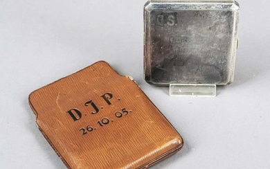 Square cigarette case, Austria, c. 1900, maker's mark Georg Adam Scheid, Vienna, silver 900/000