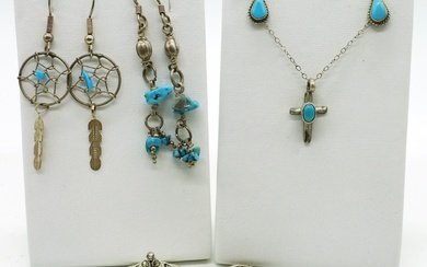 Sterling Turquoise Set - 6 Pieces