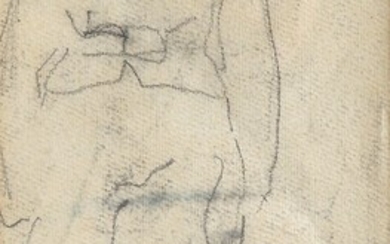 Lorenzo Viani (Viareggio, 1882 - Ostia, 1936), Study of a figure seen from behind (front/rear)