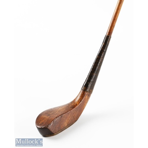 T Morris St Andrews short spoon in dark stained beech wood c...
