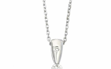 Tasaki - 18 kt. White gold - Necklace with pendant Diamond