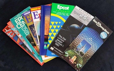 Ten Disney Epcot Guidebooks Maps Of The Past