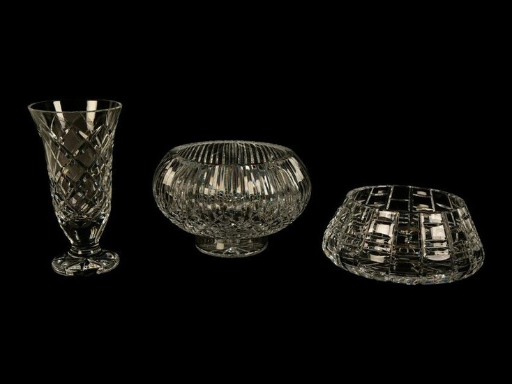 Three Pieces of Waterford Lismore Crystal