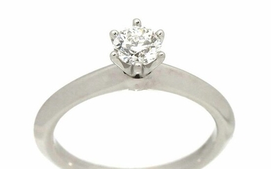 Tiffany Platinum - Ring - 0.30 ct Diamond