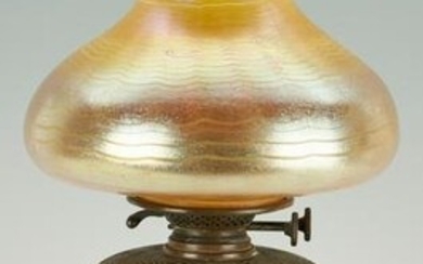 Tiffany Studios Lamp with Favrile Shade, c. 1899