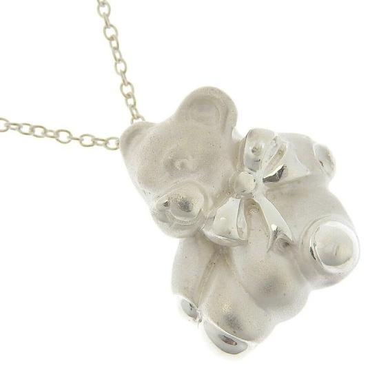 Tiffany TIFFANY&Co. Bear Necklace 925 Silver Made in America bear/bear Ladies