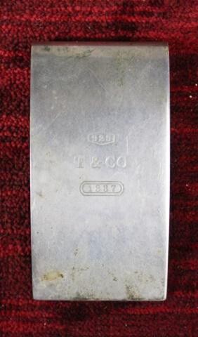 Tiffany and Co. 1837 Sterling Hinged Money Clip