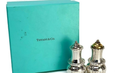 Tiffany & Co. Silver Salt Pepper Shakers Chrysanthemum