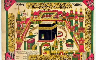 Travel Poster Kaaba Hajj Mecca Pilgrimage