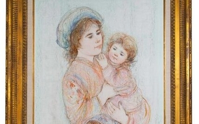 Edna Hibel Mother and Child Oil