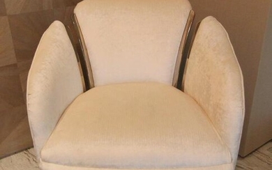 Upholstered Armchair attr to Carl Springer
