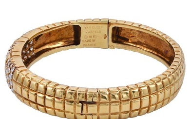 Van Cleef & Arpels Diamond Gold Bracelet, circa 1970s