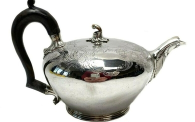 Victorian James Charles Edington Silver Teapot
