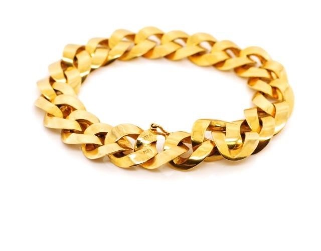 Vintage 9ct rose gold bracelet possibly Australian 1970s. Ma...