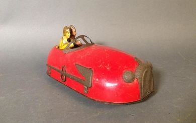 Vintage Lindstron Wind Up Skeeter Bumber Car