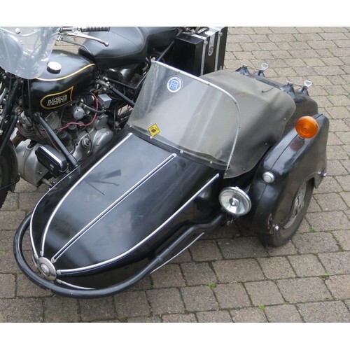 Watsonian GP sidecar with fittings, black, previously attach...