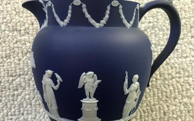 Wedgwood Blue and White Pitcher