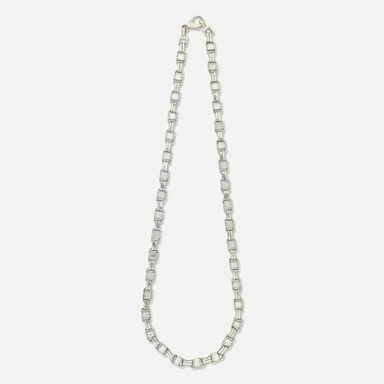 White gold chain necklace