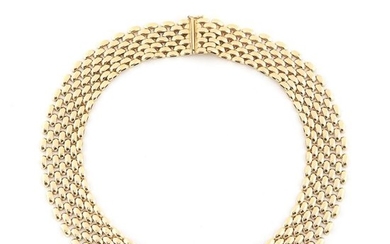 Wide Gold Necklace