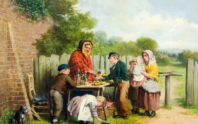 William Bromley III (NJ,Irish,UK,1835-1888) oil painting antique