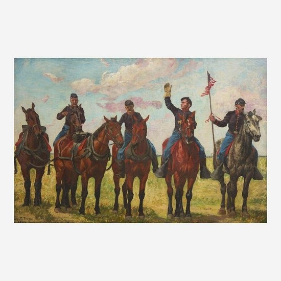William Brooke Thomas Trego (American, 1858–1909) Horse Artillery Unit (The Color Guard)