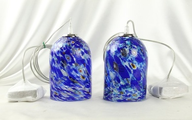 murano.com - Carlo Nason - Hanging lamp (2) - Venice, blue - Glass