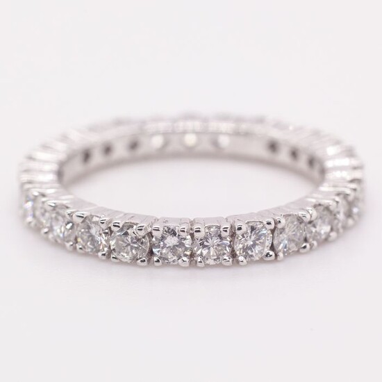 no reserve price - 18 kt. White gold - Ring - 1.22 ct Diamond - Diamond