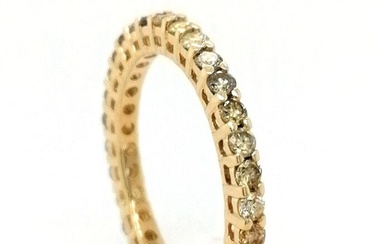 ***no reserve price* Yellow gold - Eternity ring - 0.97 ct Diamond