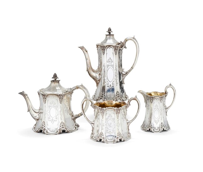 ? A Victorian silver four piece tea and coffee service by Edward, John & William Barnard