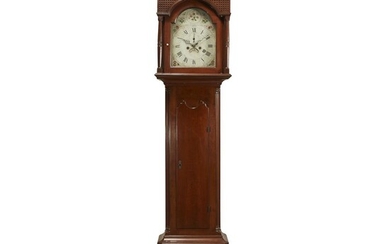 Chippendale cherrywood tall case clock Case attributed to Matthew...