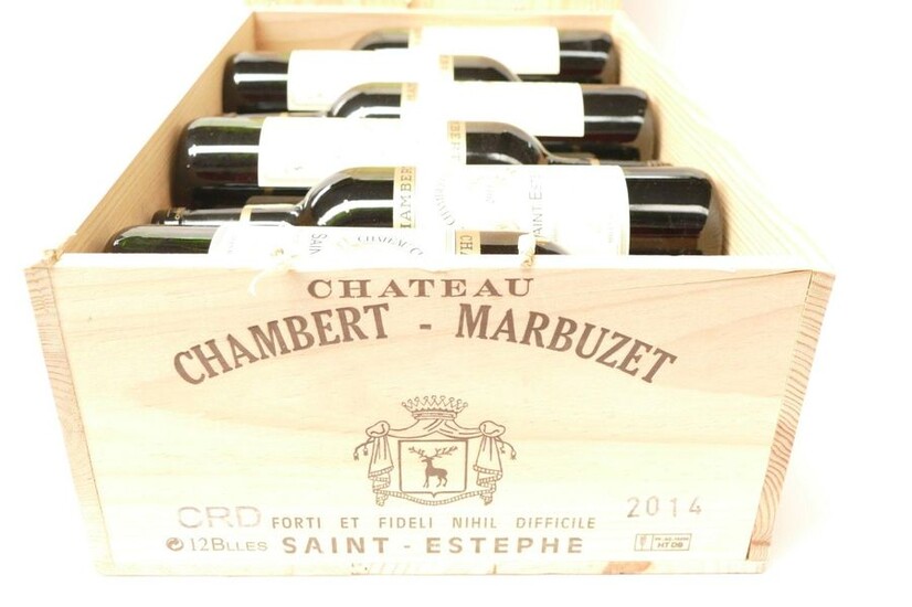 12 Btles Château Chambert Marbuzet 2014 Cru Bourgeois...