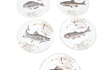 12-Pc. Fish-Decorated Dinnerware