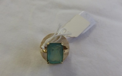 14ct Gold Blue Opal Dress Ring