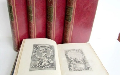 1757 DECAMERON by Giovanni BOCCACCIO antique 5 VOLUMES ILLUSTRATED w/ 110 plates