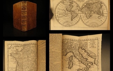 1780 VOYAGES 17 ATLAS Maps Geography Asia Africa Europe