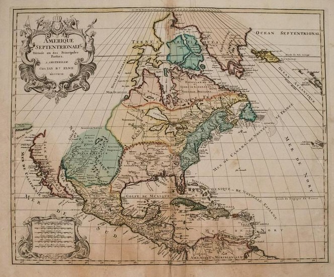 1792 Elwe Map of North America -- Amerique