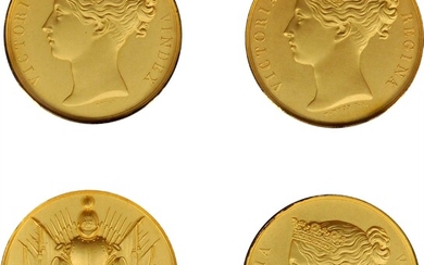 1842-43 Medals for Afghanistan Campaign Gold Strike Medals.
