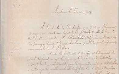1867 Copie d'une lettre adressée par M....