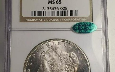 1882 S Morgan Silver Dollar NGC MS-65 CAC