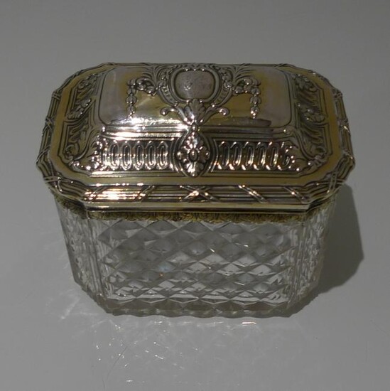 18th Century Antique George III Silver Gilt and Crystal