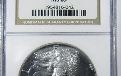1990 AMERICAN SILVER EAGLE NGC MS-69