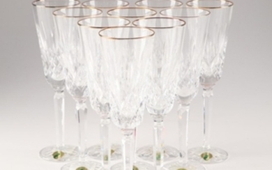 Waterford "Golden Lismore" Champagne Flutes