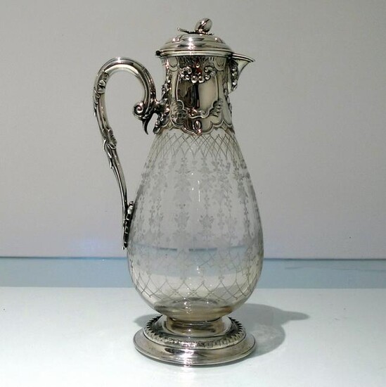 19th Century Antique Victorian Sterling Silver Claret