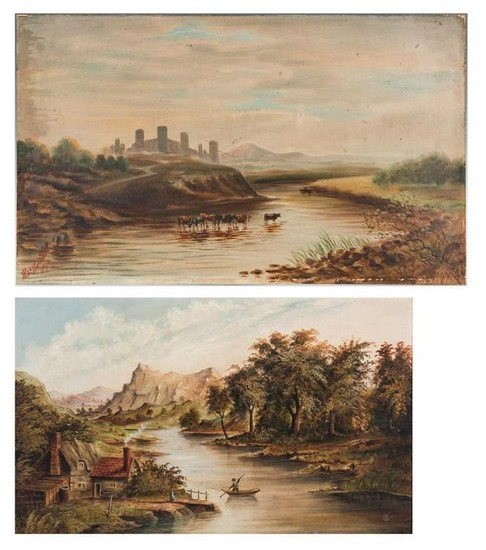 2 19th Cent. Landscape Paintings, oil on board