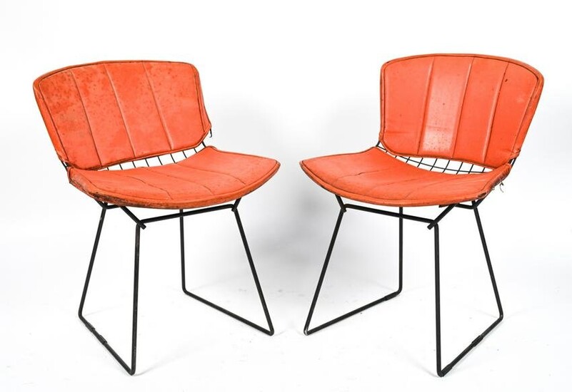 (2) BERTOIA FOR KNOLL WIRE CHAIRS